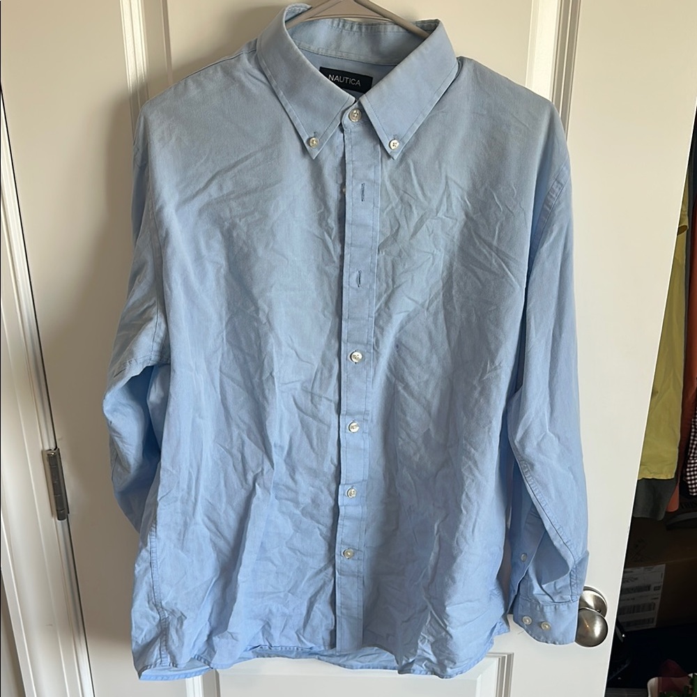 Nautica Men's Light Blue Shirt